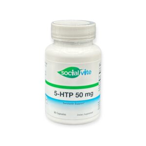 5-HTP 50 mg by Socialvite 60 caps Front